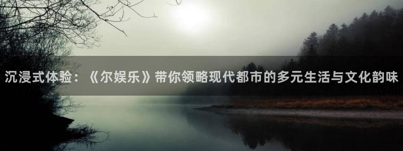 万向娱乐体育代理：沉浸式体验：《尔娱乐》带你领略现代都市的多元生活与文化韵味